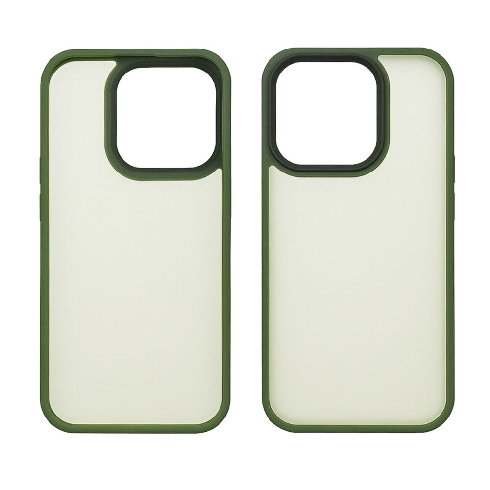 Чехол Сolor Protective Frame Apple iPhone 13 Pro, зеленый, Люкс