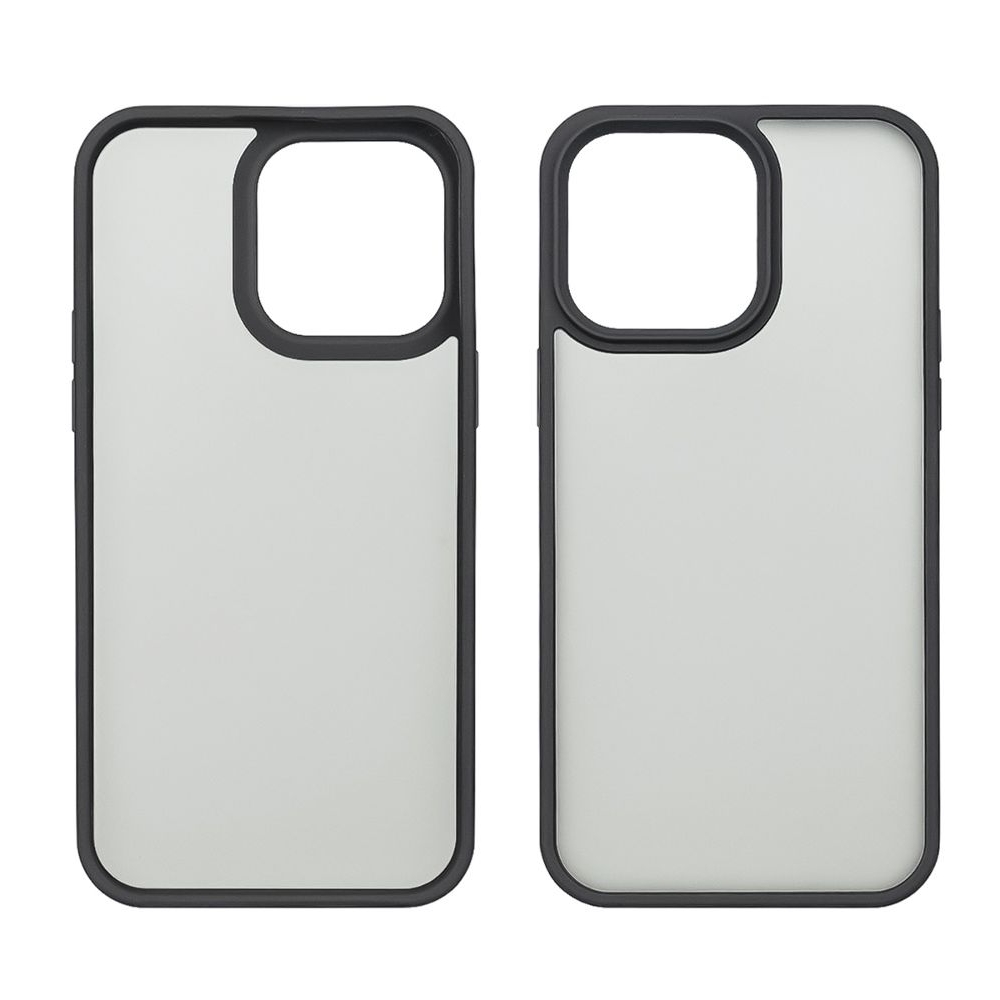 Чехол Сolor Protective Frame Apple iPhone 13 Pro, чорний, Люкс