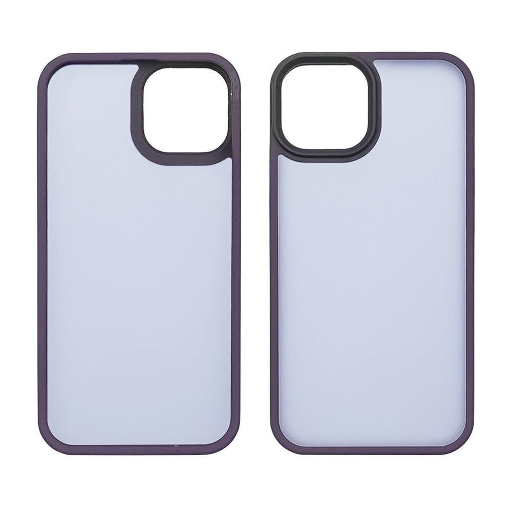 Чехол Сolor Protective Frame Apple iPhone 13, iPhone 14, фиолетовый, Люкс