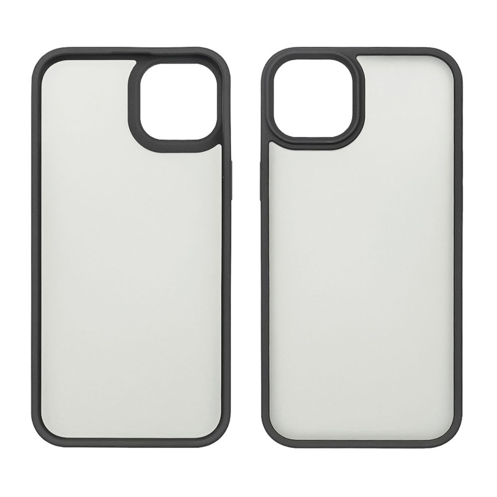 Чехол Сolor Protective Frame Apple iPhone 13, iPhone 14, черный, Люкс