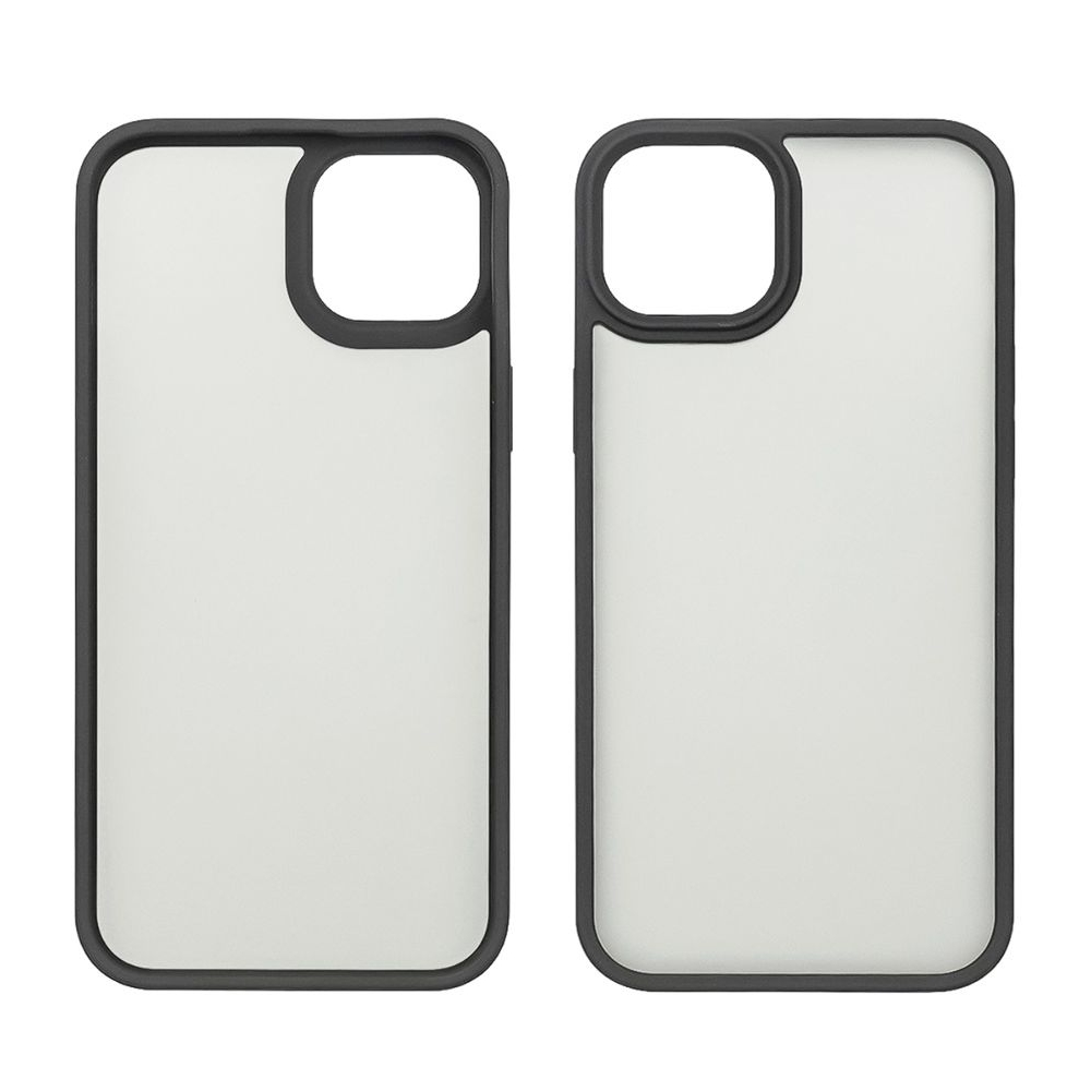 Чехол Сolor Protective Frame Apple iPhone 14 Pro Max, черный, Люкс