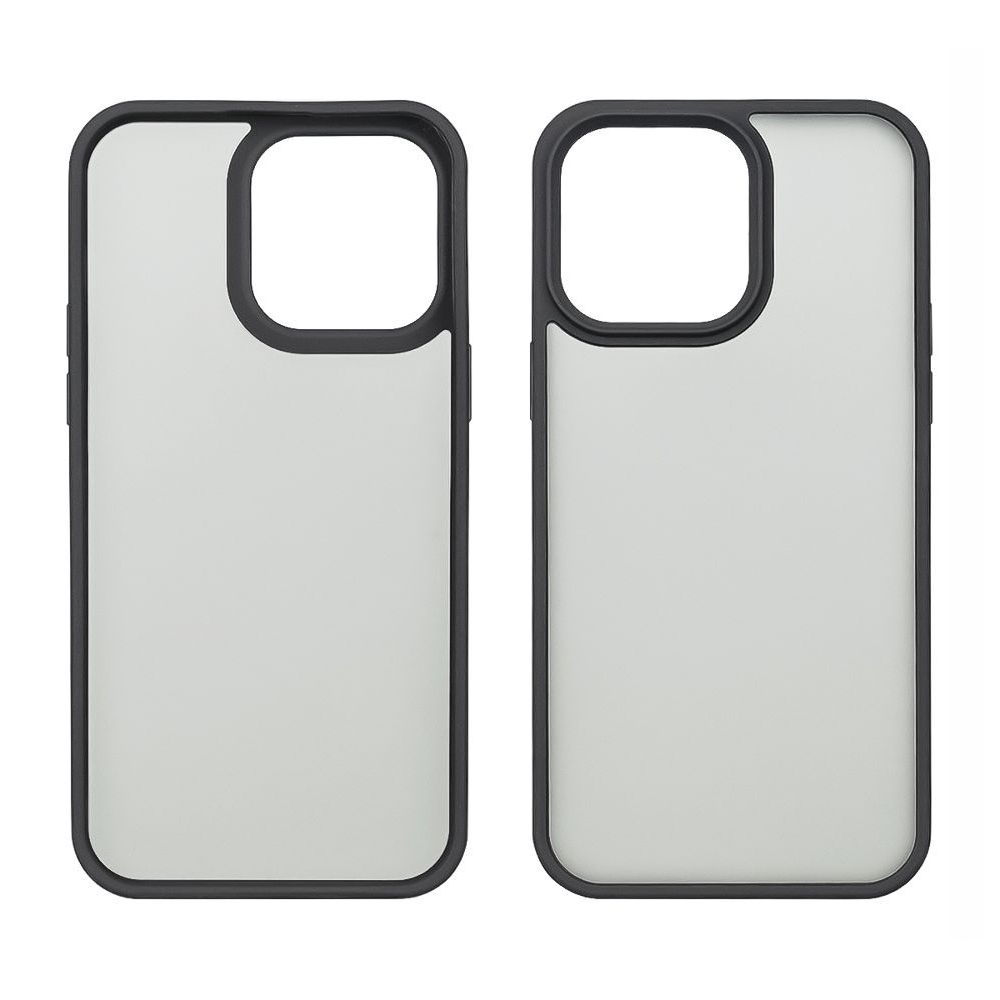 Чехол Сolor Protective Frame Apple iPhone 14 Pro Max, черный, Люкс