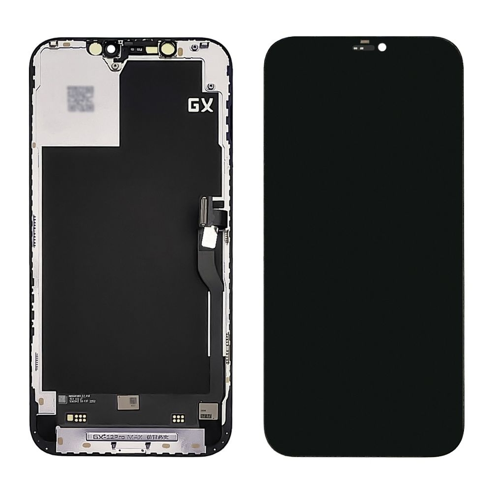 Дисплей Apple iPhone 12 Pro Max, черный | с тачскрином | GX-AMOLED SOFT, в фирменной коробке | дисплейный модуль, экран, монитор