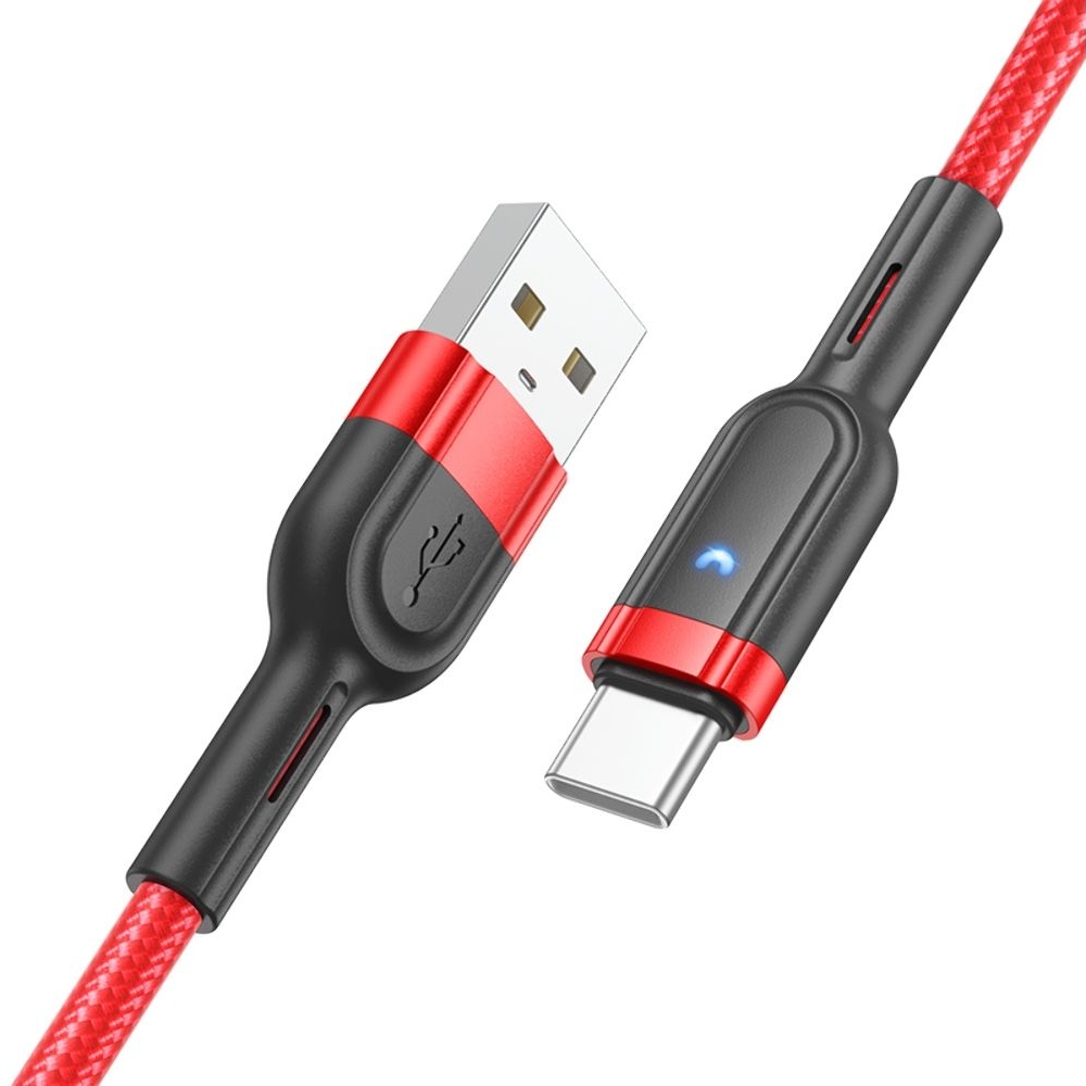 USB-кабель Hoco U117, USB на Type-C, 120 см, красный