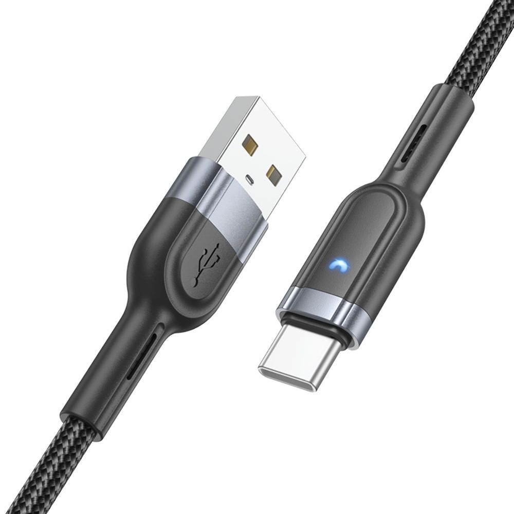 USB-кабель Hoco U117, USB на Type-C, 120 см, чорний
