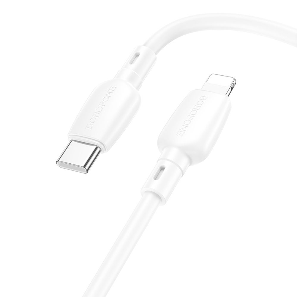 USB-кабель Borofone BX93, Type-C на Lightning, 100 см, білий