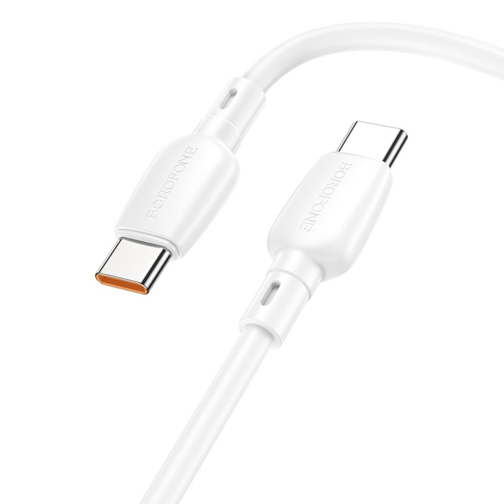 USB-кабель Borofone BX93, Type-C на Type-C, Power Delivery (100 Вт), 100 см, белый