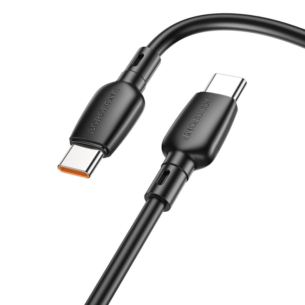 USB-кабель Borofone BX93, Type-C на Type-C, Power Delivery (100 Вт), 100 см, чорний