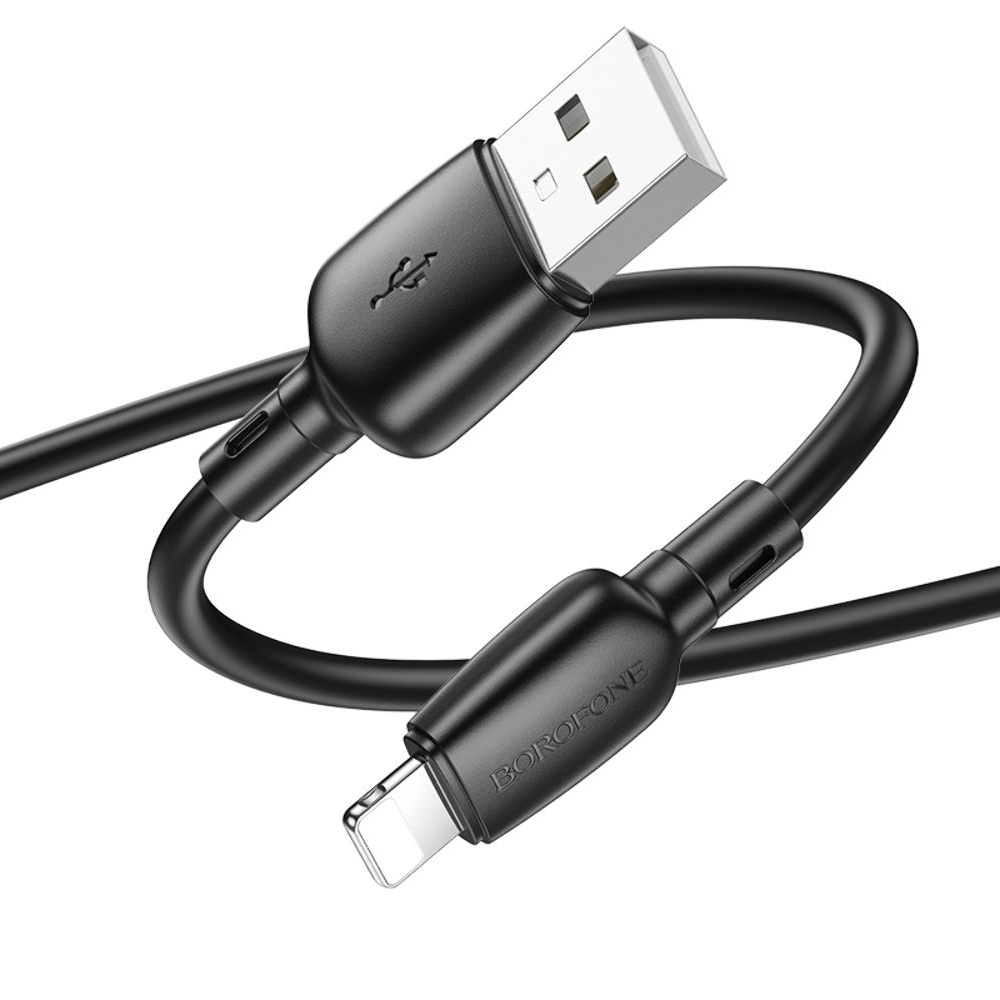 USB-кабель Borofone BX93, USB на Lightning, 100 см, чорний