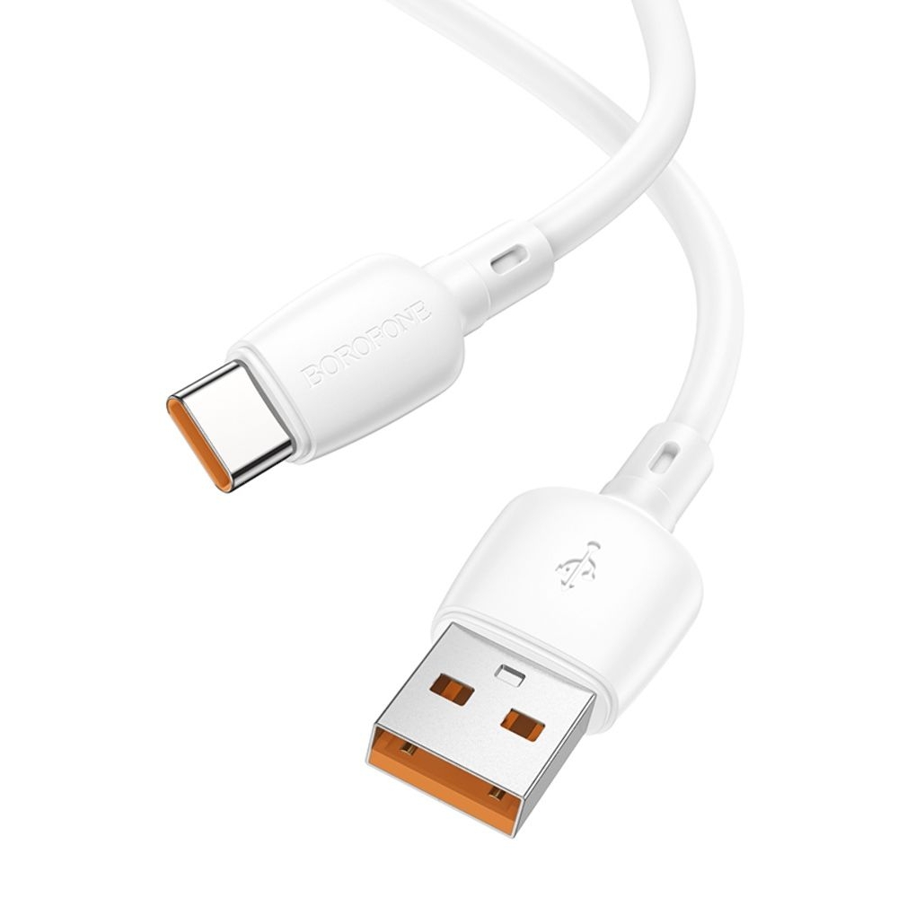 USB-кабель Borofone BX93, USB на Type-C, Power Delivery (100 Вт), 100 см, белый