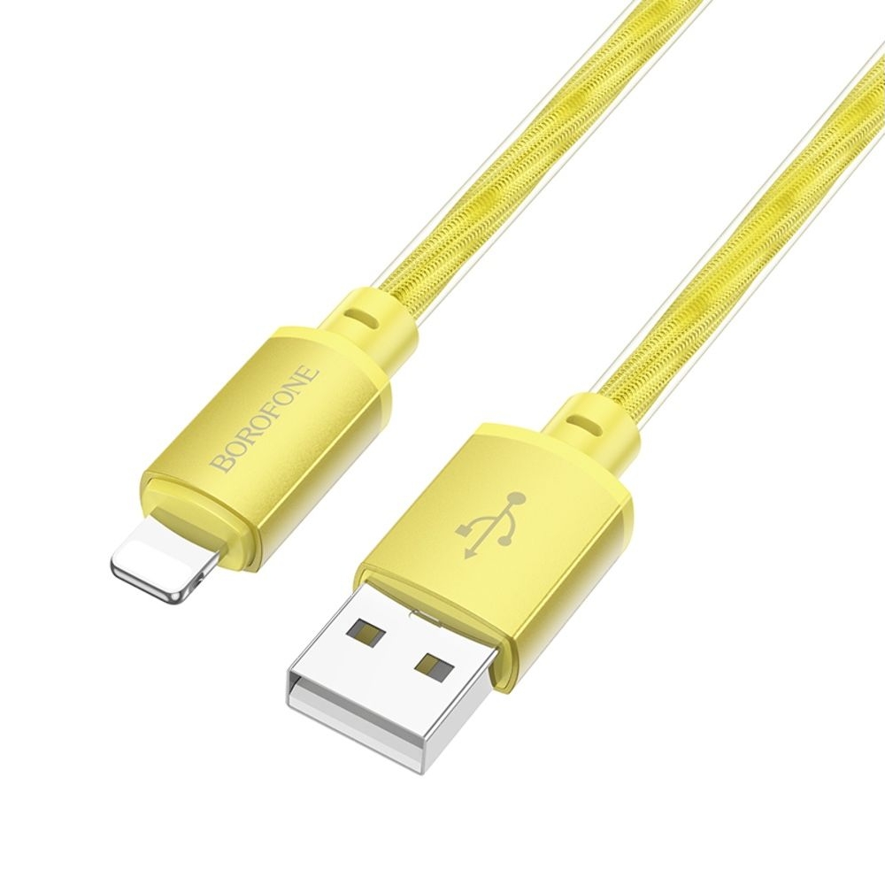 USB-кабель Borofone BX95, USB на Lightning, 100 см, золотистий