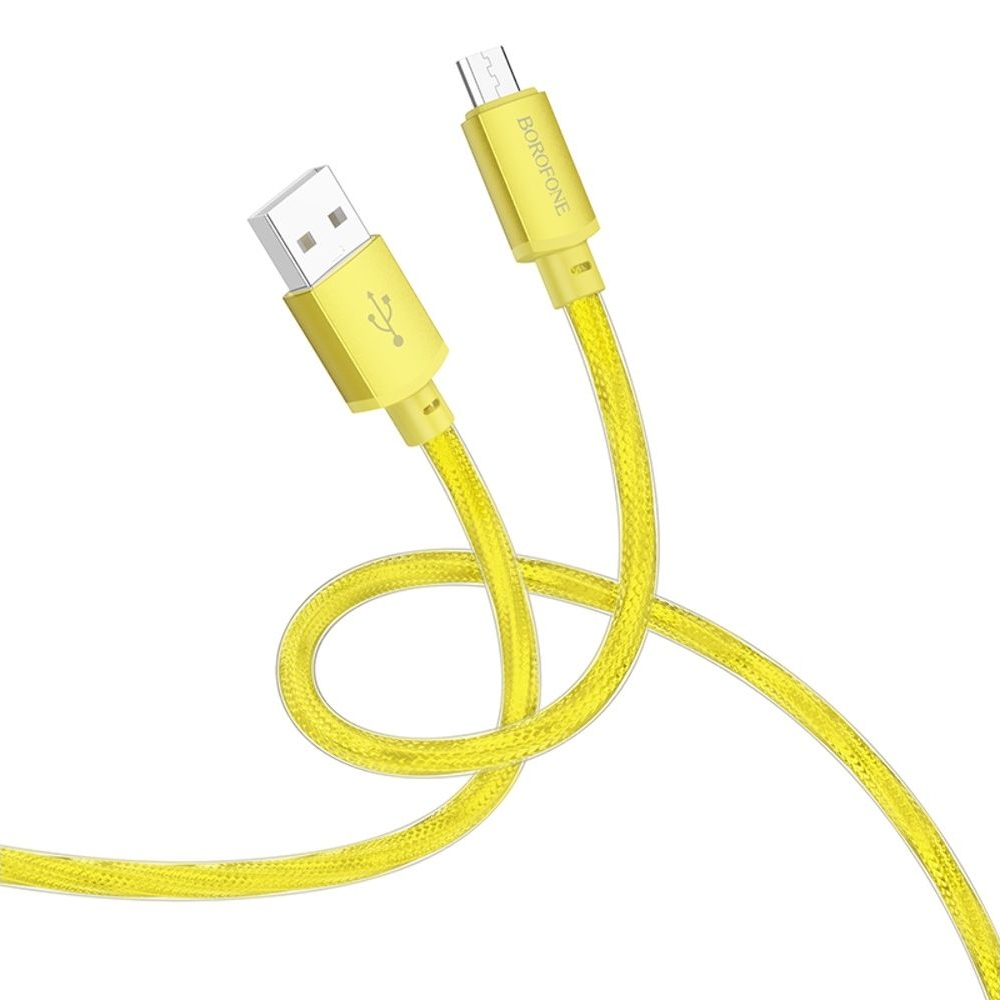 USB-кабель Borofone BX95, USB на MicroUSB, 100 см, золотистый