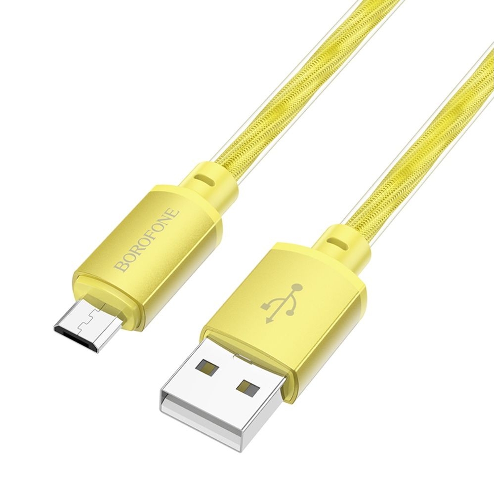 USB-кабель Borofone BX95, USB на MicroUSB, 100 см, золотистий