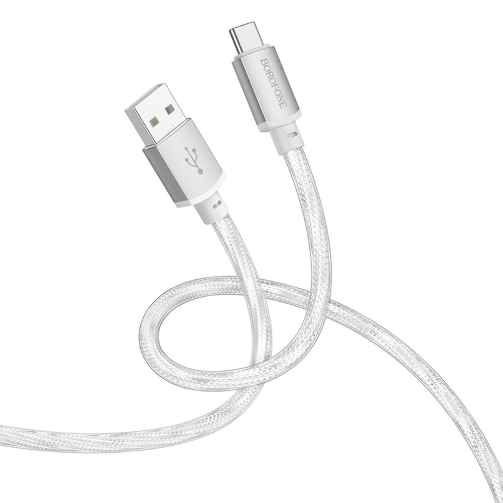 USB-кабель Borofone BX95, USB на Type-C, 100 см, серебристый