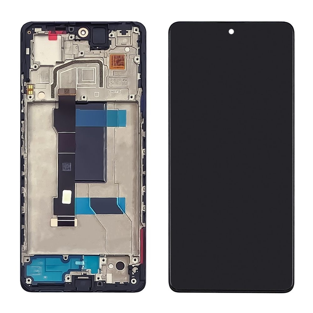 Дисплей Xiaomi Redmi Note 12 Pro 5G, 22101316C, 22101316I, 23013RK75C, 22101316G, черный | с тачскрином | с передней панелью | High Copy, OLED | дисплейный модуль, экран, монитор