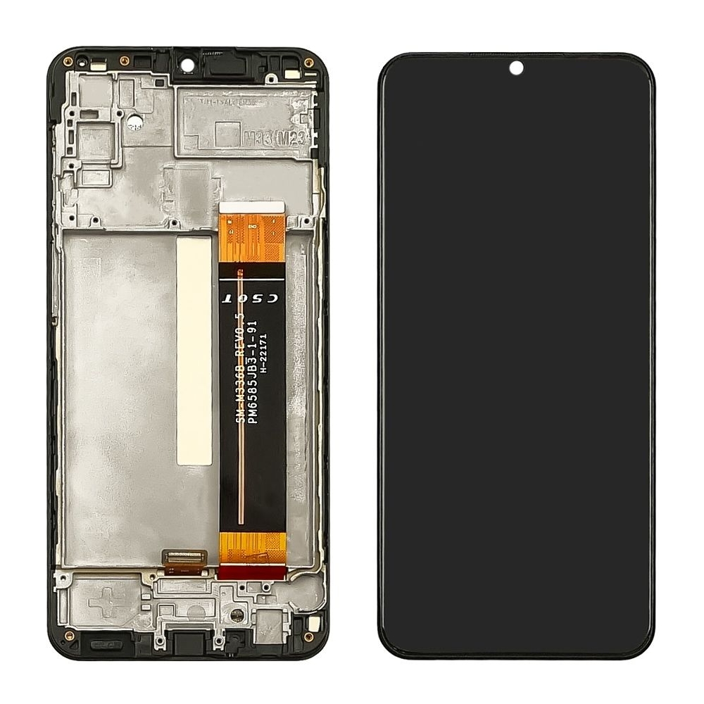 Дисплей Samsung SM-M336 Galaxy M33, черный | с тачскрином | с передней панелью | Original (PRC) | дисплейный модуль, экран, монитор