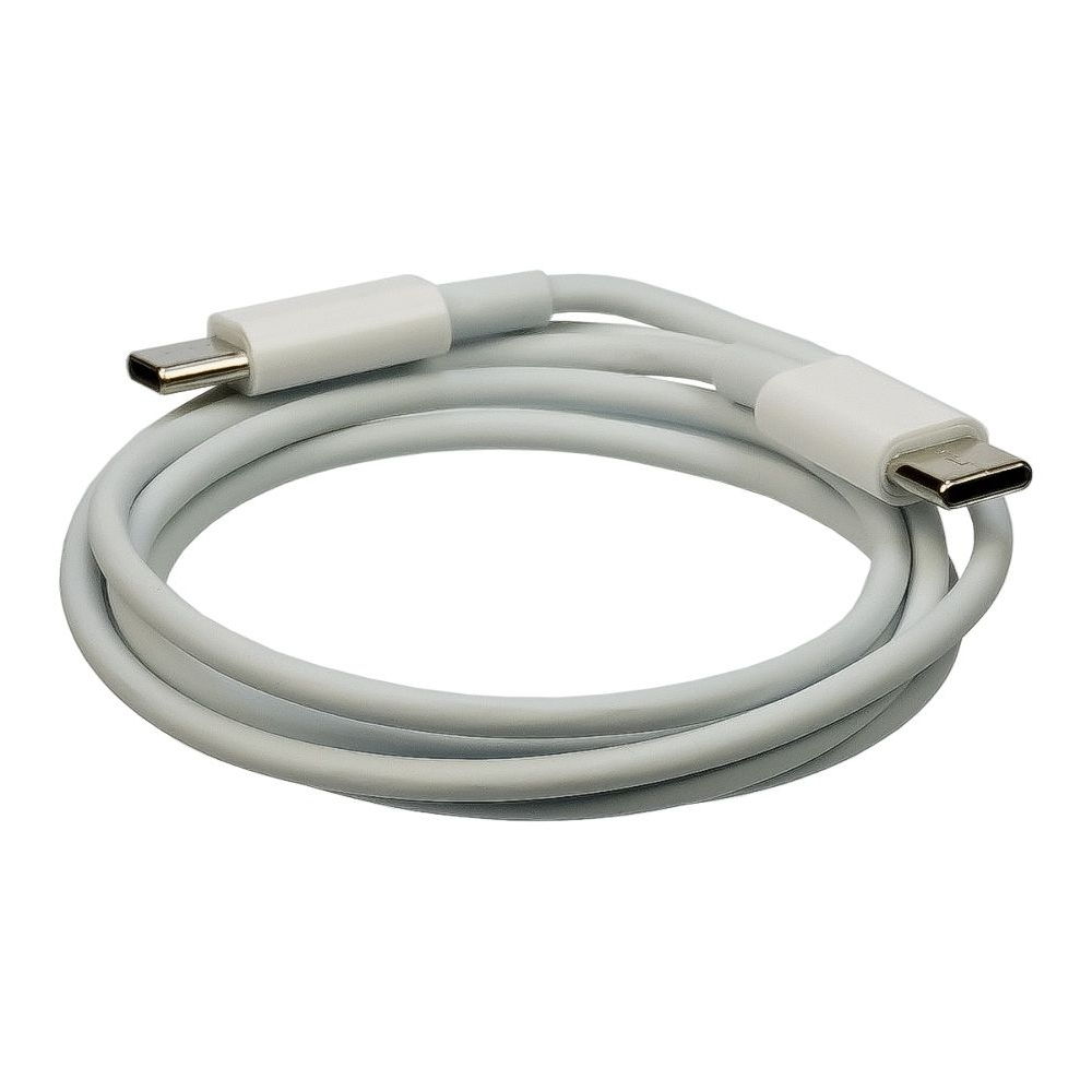 USB-кабель, Type-C на Type-C, 100 см, білий, без упаковки
