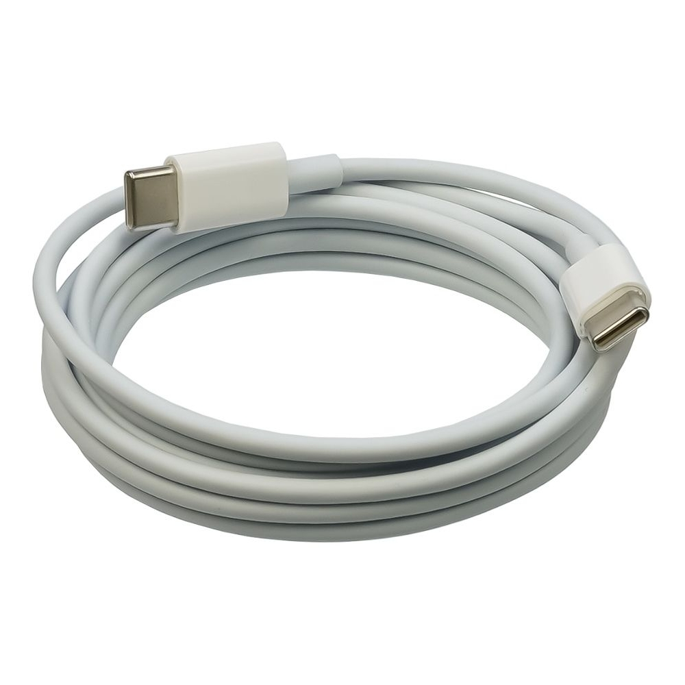 USB-кабель, Type-C на Type-C, 200 см, білий, без упаковки