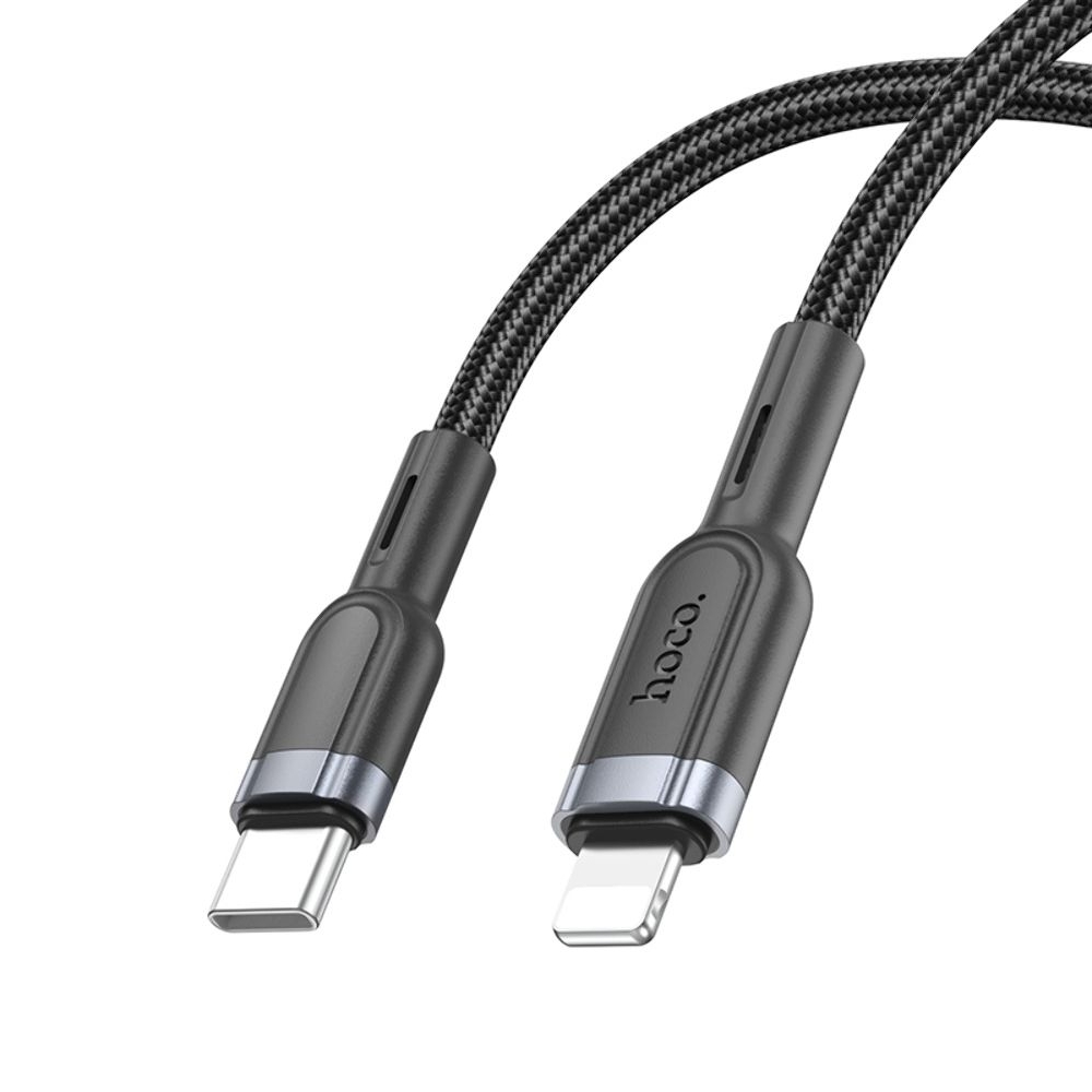 USB-кабель Hoco U117, Type-C на Lightning, 120 см, чорний