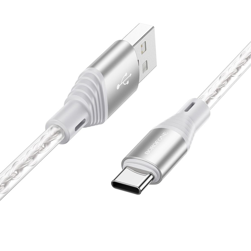USB-кабель Borofone BX96, Type-C, 100 см, сірий