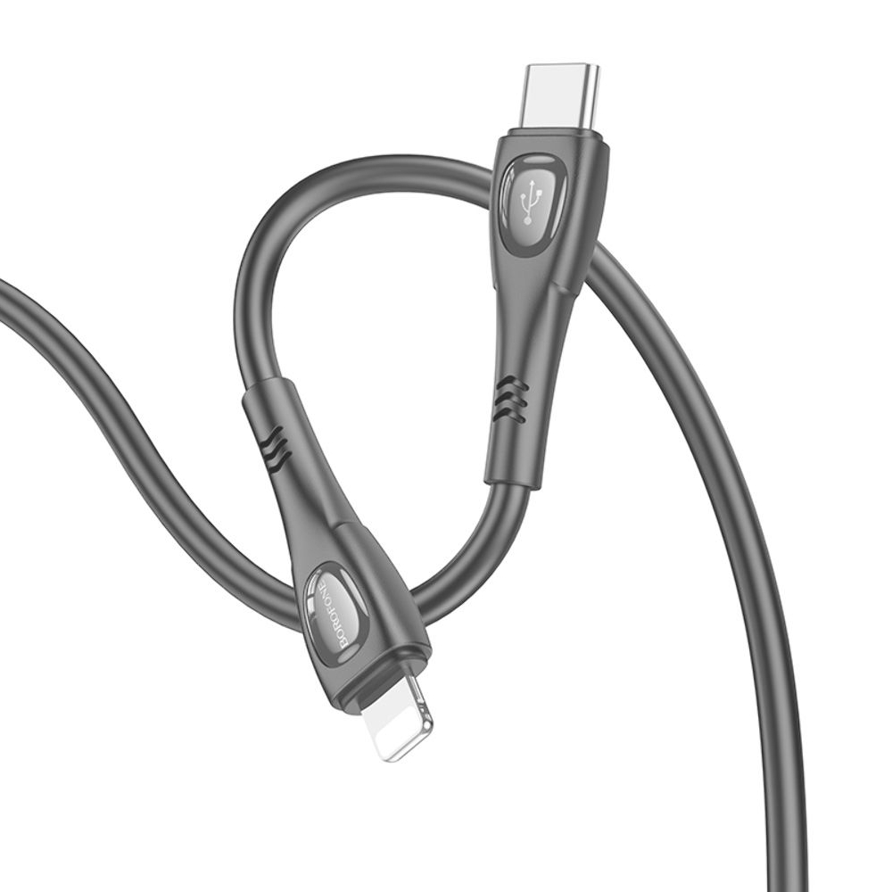 USB-кабель Borofone BX98, Type-C на Lightning, 27 Вт, 100 см, черный