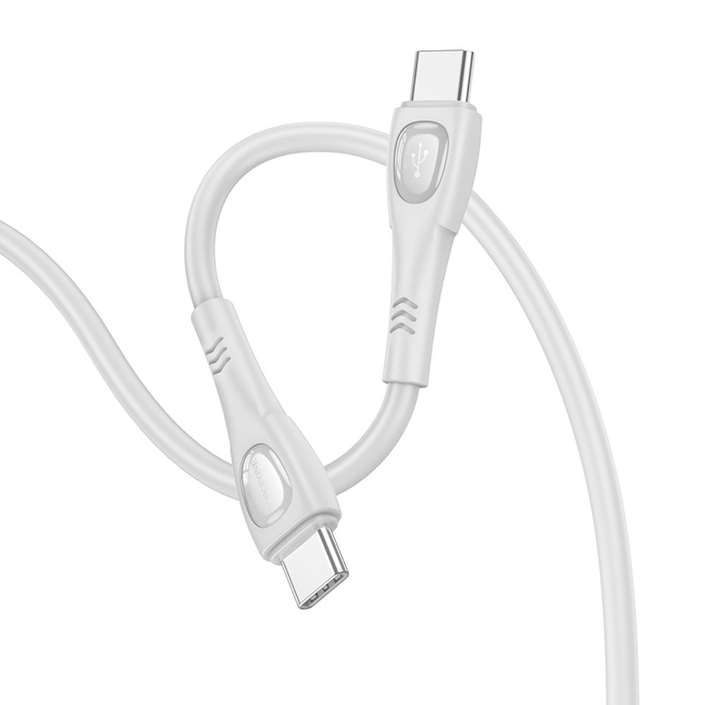 USB-кабель Borofone BX98, Type-C на Type-C, PD, 60 Вт, 100 см, сірий