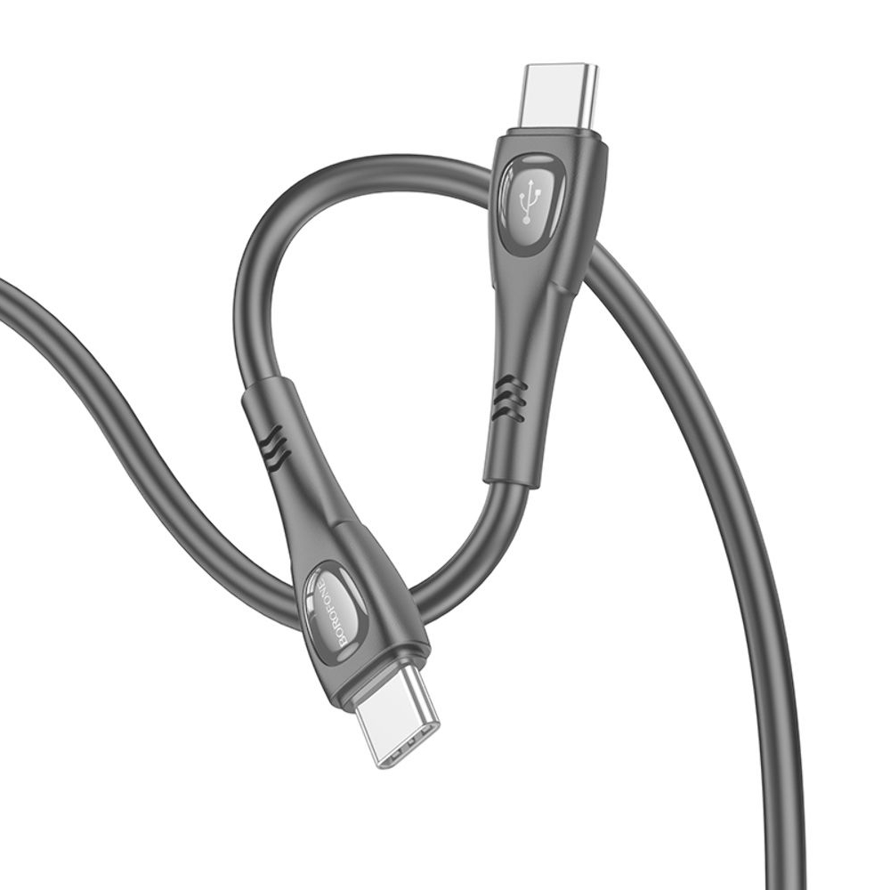 USB-кабель Borofone BX98, Type-C на Type-C, PD, 60 Вт, 100 см, чорний
