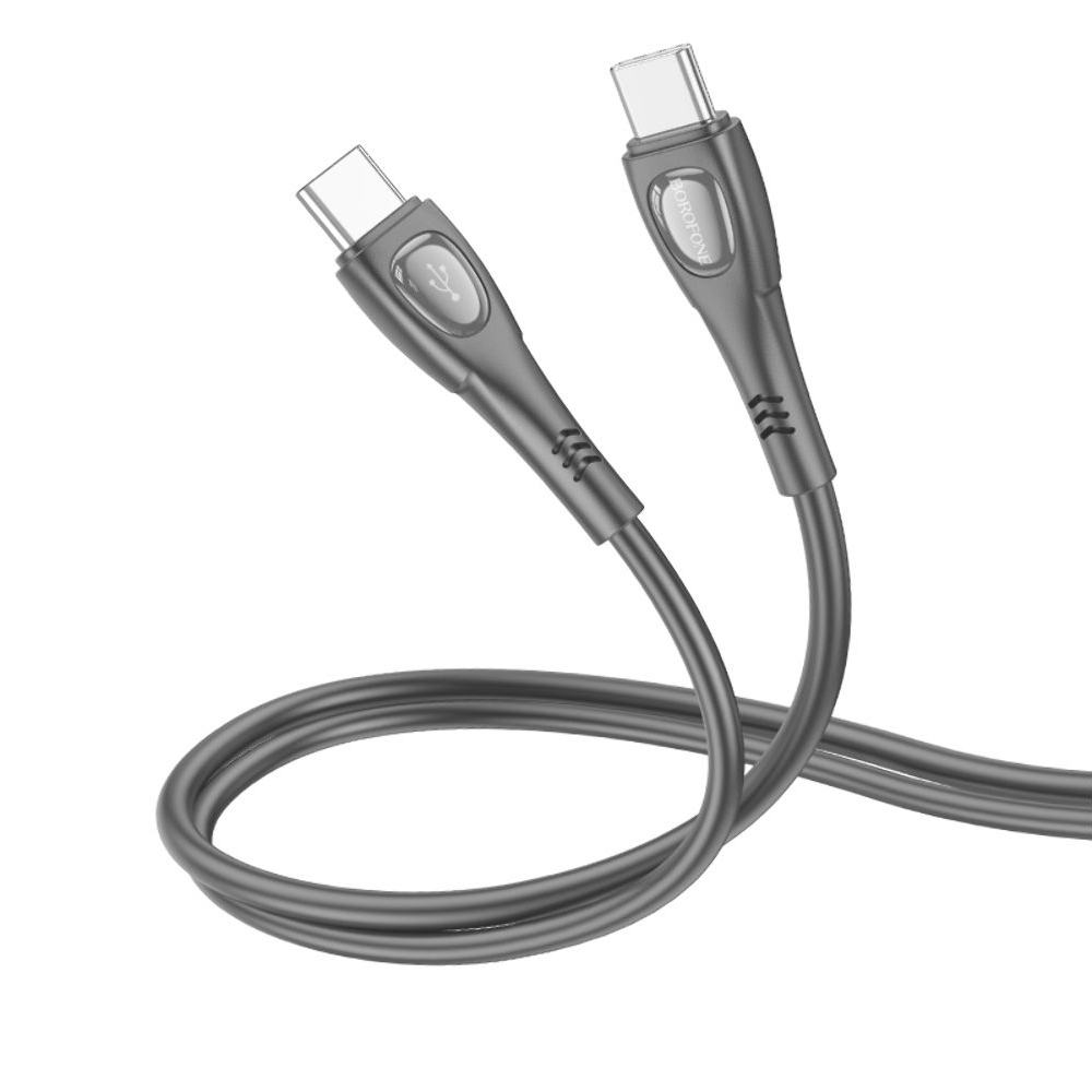 USB-кабель Borofone BX98, Type-C на Type-C, PD, 60 Вт, 100 см, чорний