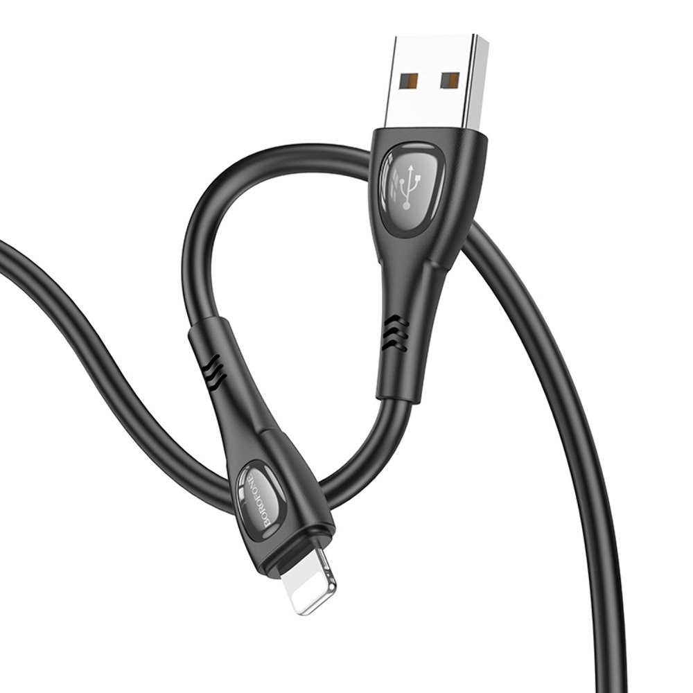 USB-кабель Borofone BX98, Lightning, 100 см, чорний