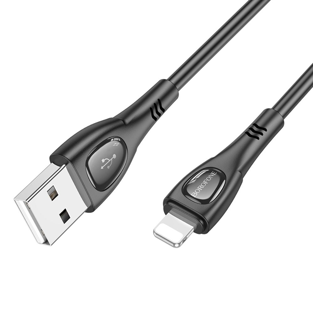 USB-кабель Borofone BX98, Lightning, 100 см, черный