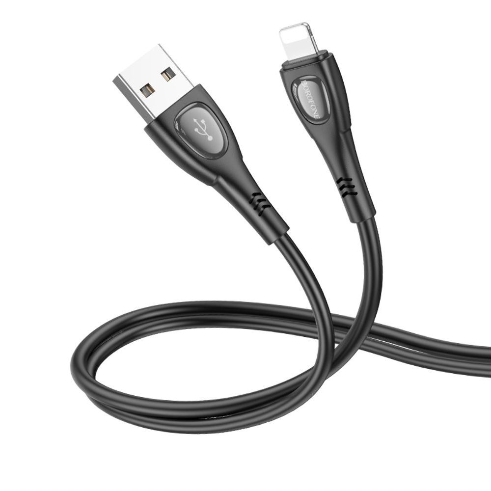 USB-кабель Borofone BX98, Lightning, 100 см, чорний