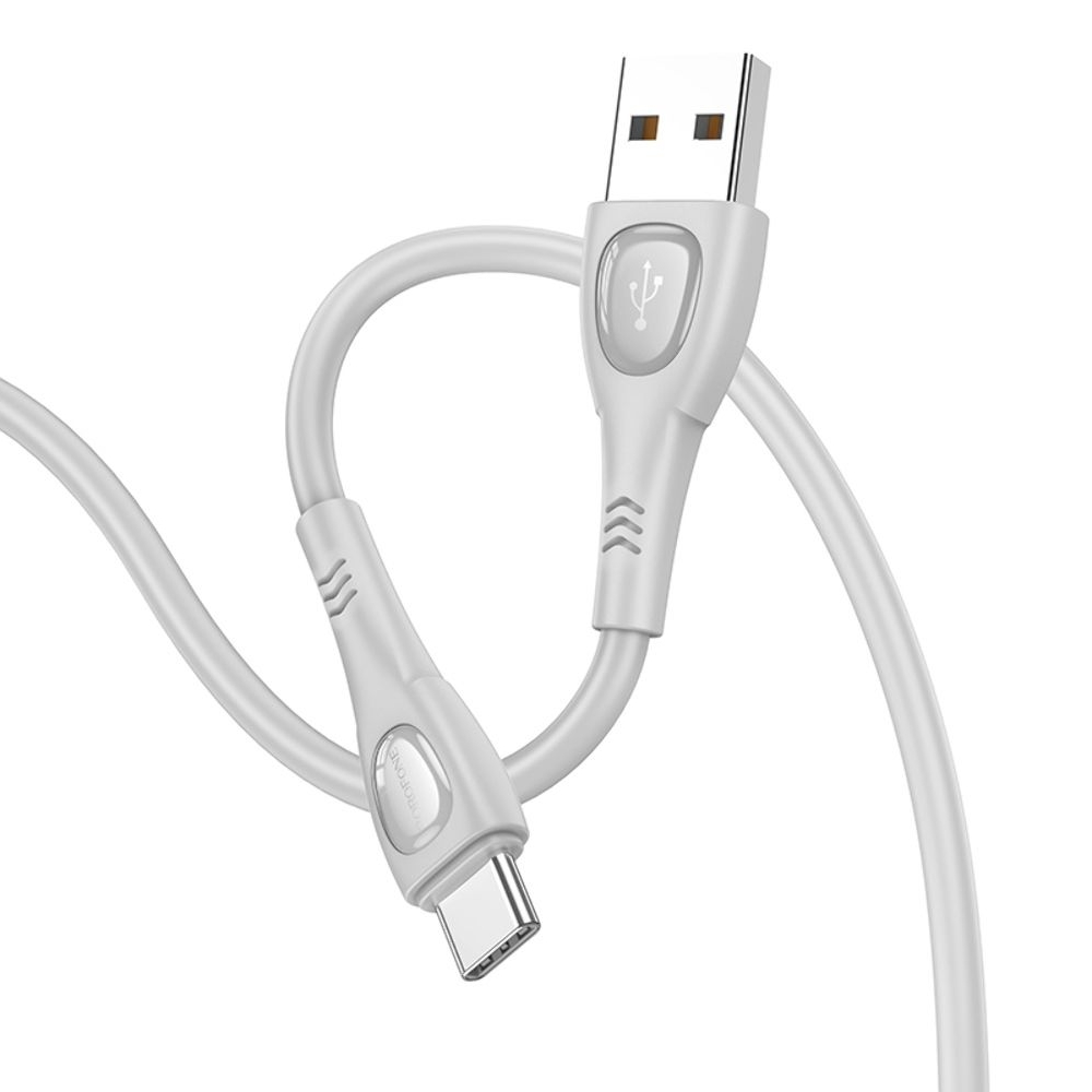 USB-кабель Borofone BX98, Type-C, 100 см, сірий