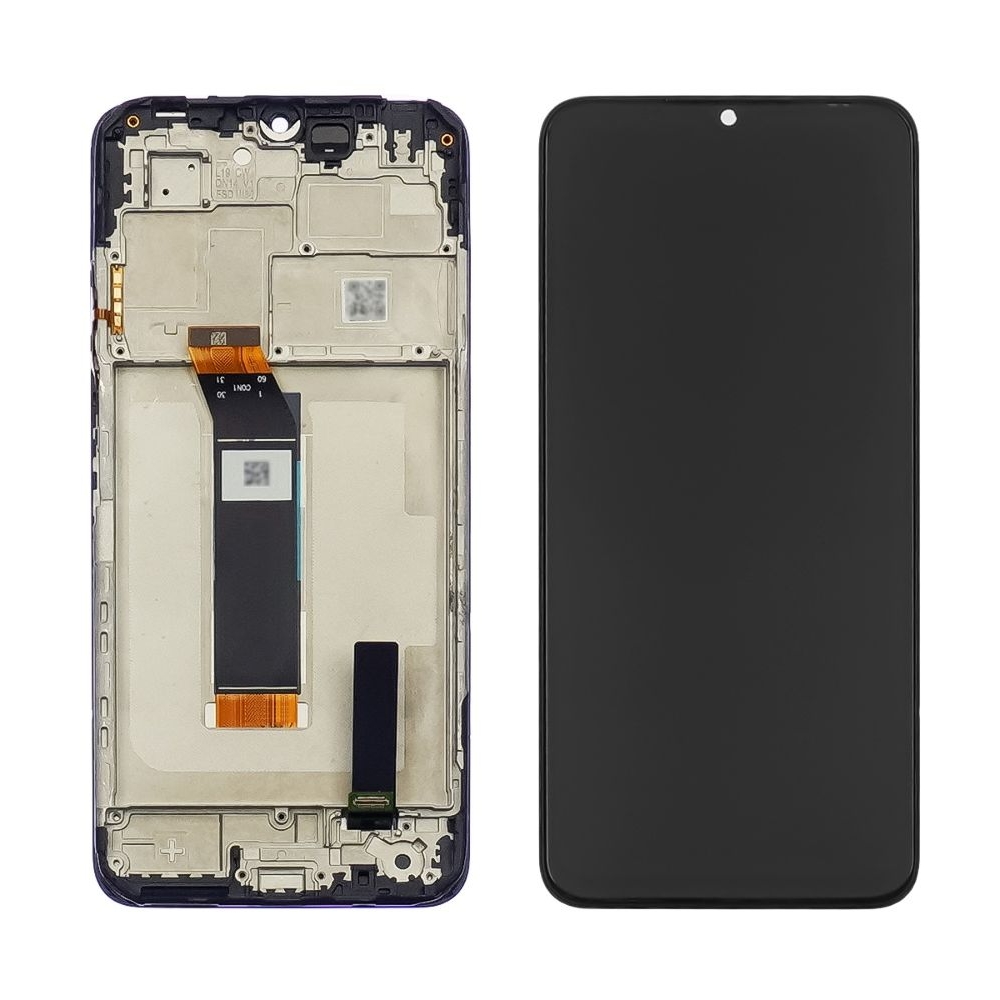 Дисплей Xiaomi Poco M4 5G, Poco M5, Redmi Note 11E, черный | с тачскрином | с передней панелью | Original (PRC) | дисплейный модуль, экран, монитор