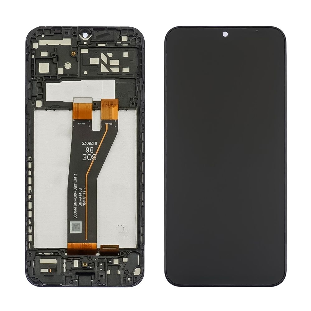 Дисплей Samsung SM-A146B Galaxy A14 5G, чорний | з тачскріном | в передній панелі | Original (PRC) | дисплейный модуль, экран