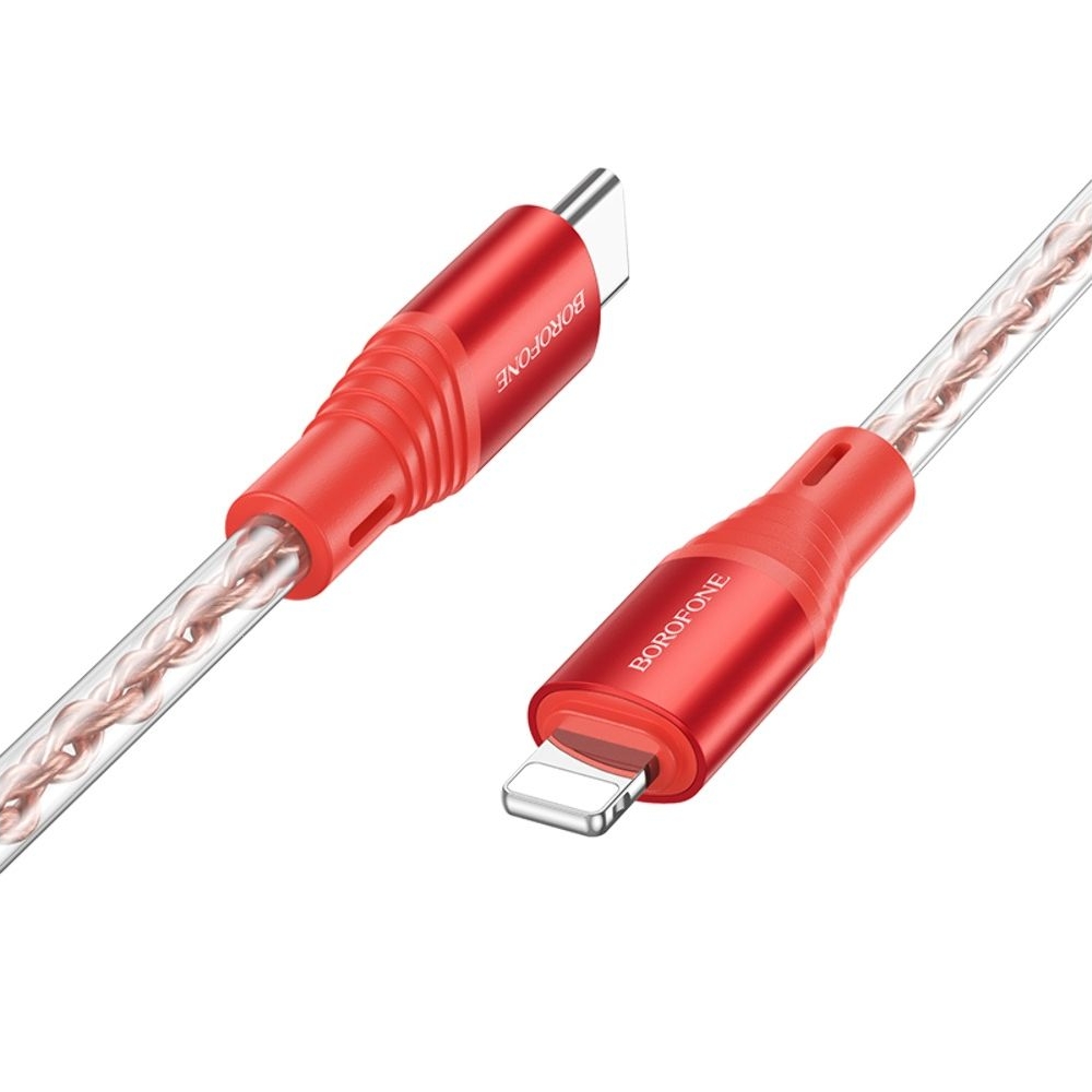 USB-кабель Borofone BX96, Type-C на Lightning, 100 см, красный