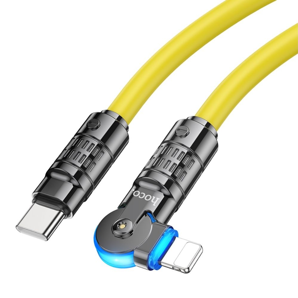 USB-кабель Hoco U118, Type-C на Lightning, 120 см, желтый