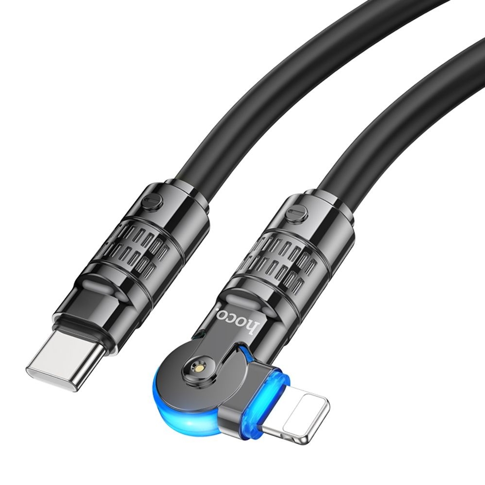 USB-кабель Hoco U118, Type-C на Lightning, 120 см, черный