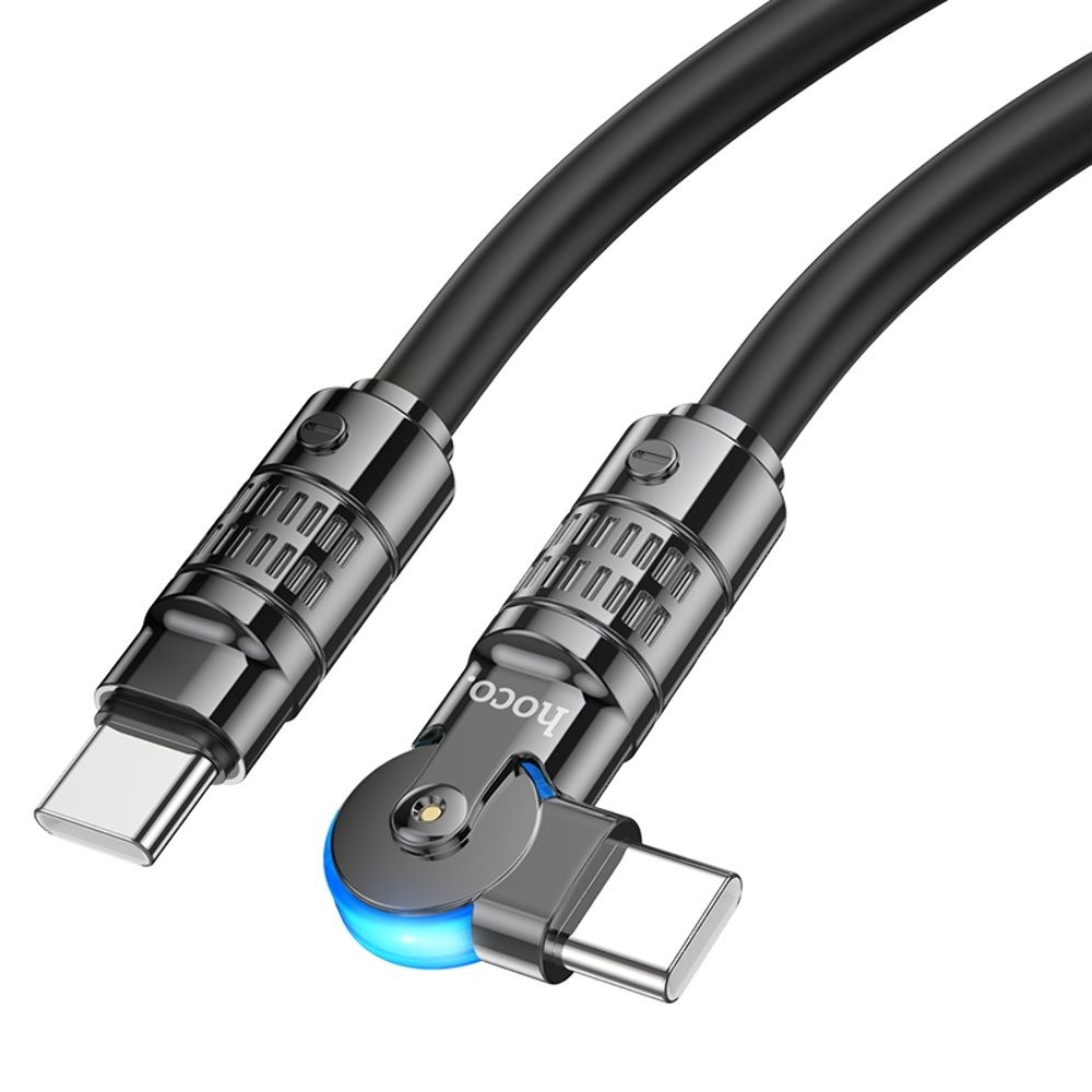 USB-кабель Hoco U118, Type-C на Type-C, Power Delivery (60 Вт), 120 см, чорний