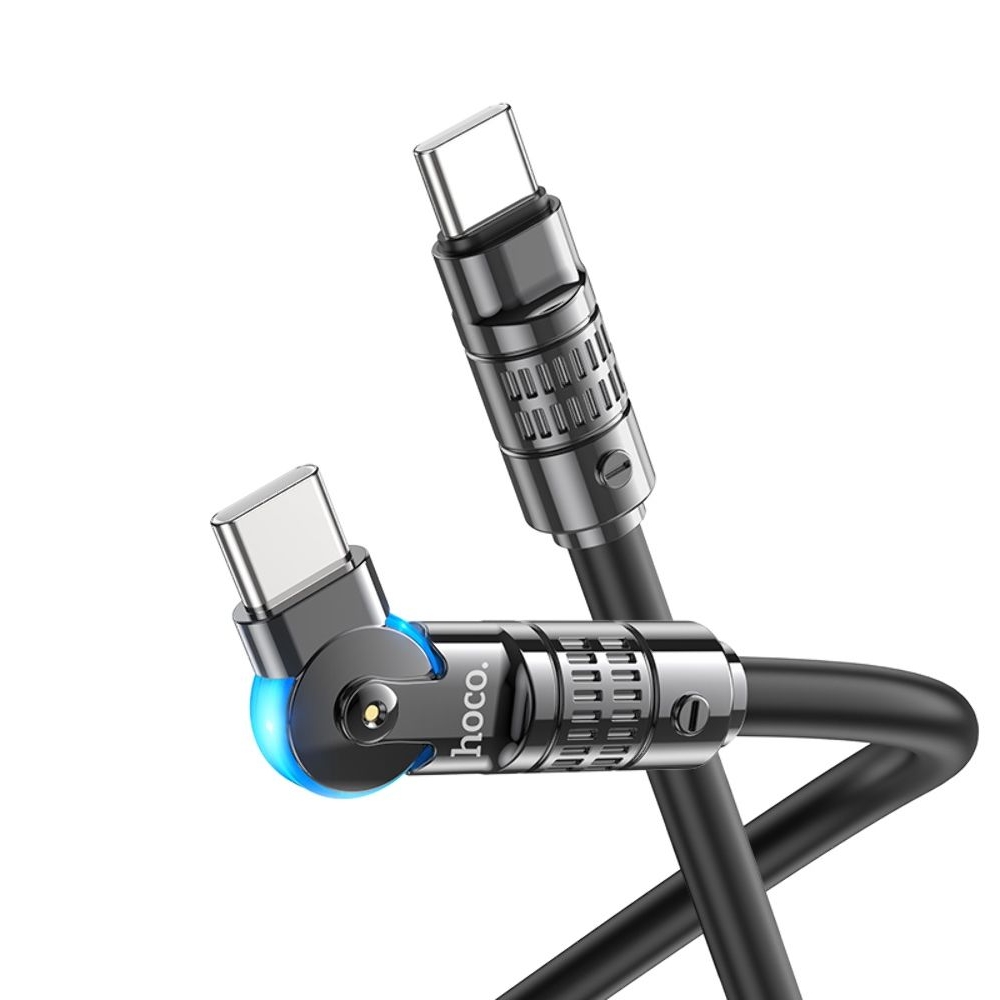USB-кабель Hoco U118, Type-C на Type-C, Power Delivery (60 Вт), 120 см, чорний