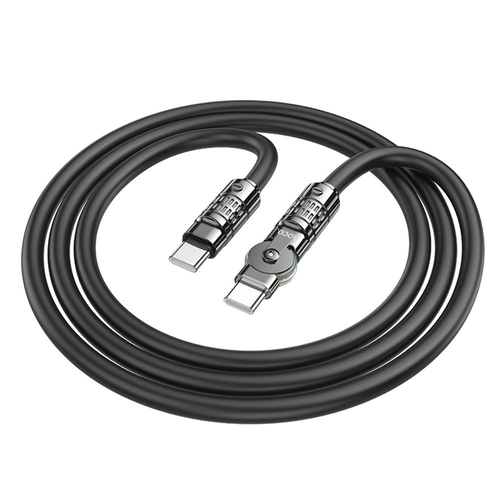 USB-кабель Hoco U118, Type-C на Type-C, Power Delivery (60 Вт), 120 см, черный