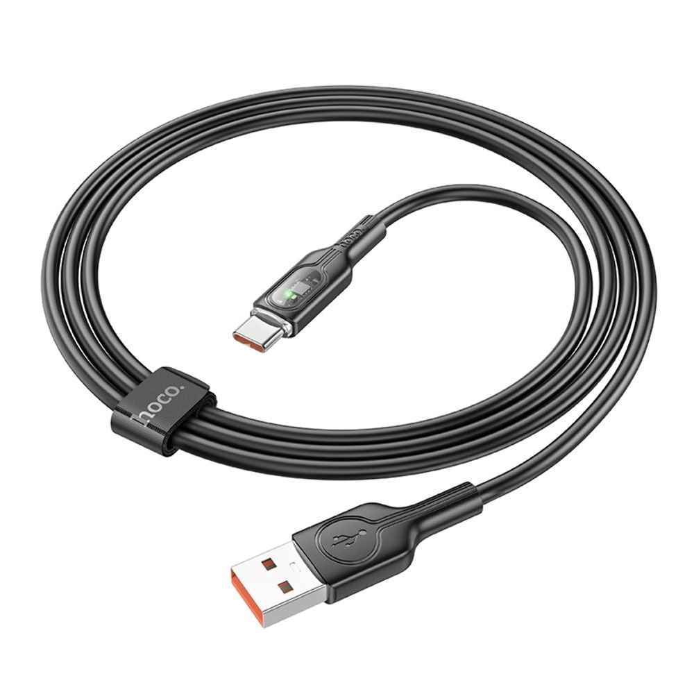 USB-кабель Hoco U120, Type-C, 5 А, 100 см, чорний