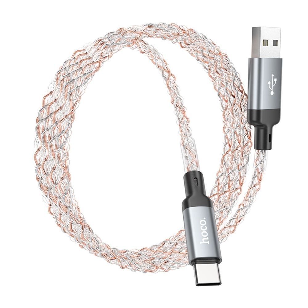 USB-кабель, Type-C Hoco U112 3A, 100 см, серый