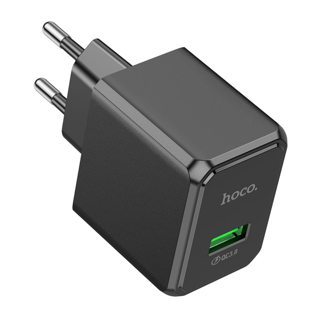 Сетевое зарядное устройство Hoco CS12A, USB, черное
