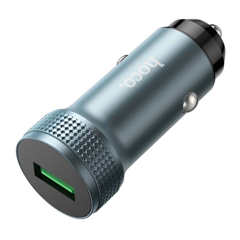 Автомобильний зарядний пристрій Hoco Z49A, USB, Quick Charge 3.0, серое | зарядка, зарядное устройство