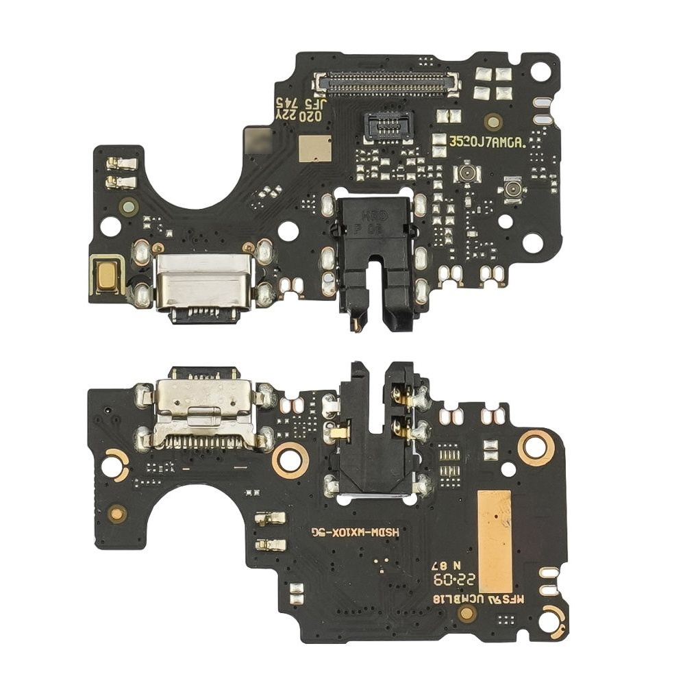 Плата зарядки Xiaomi Redmi 10X 5G, шлейф коннектора зарядки, с микрофоном, High Copy