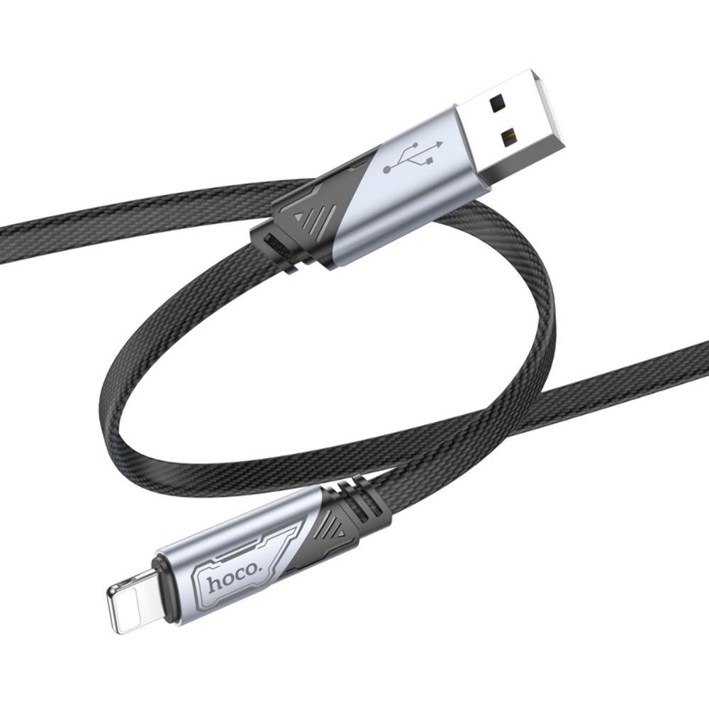 USB-кабель Hoco U119, USB на Lightning, 100 см, чорний