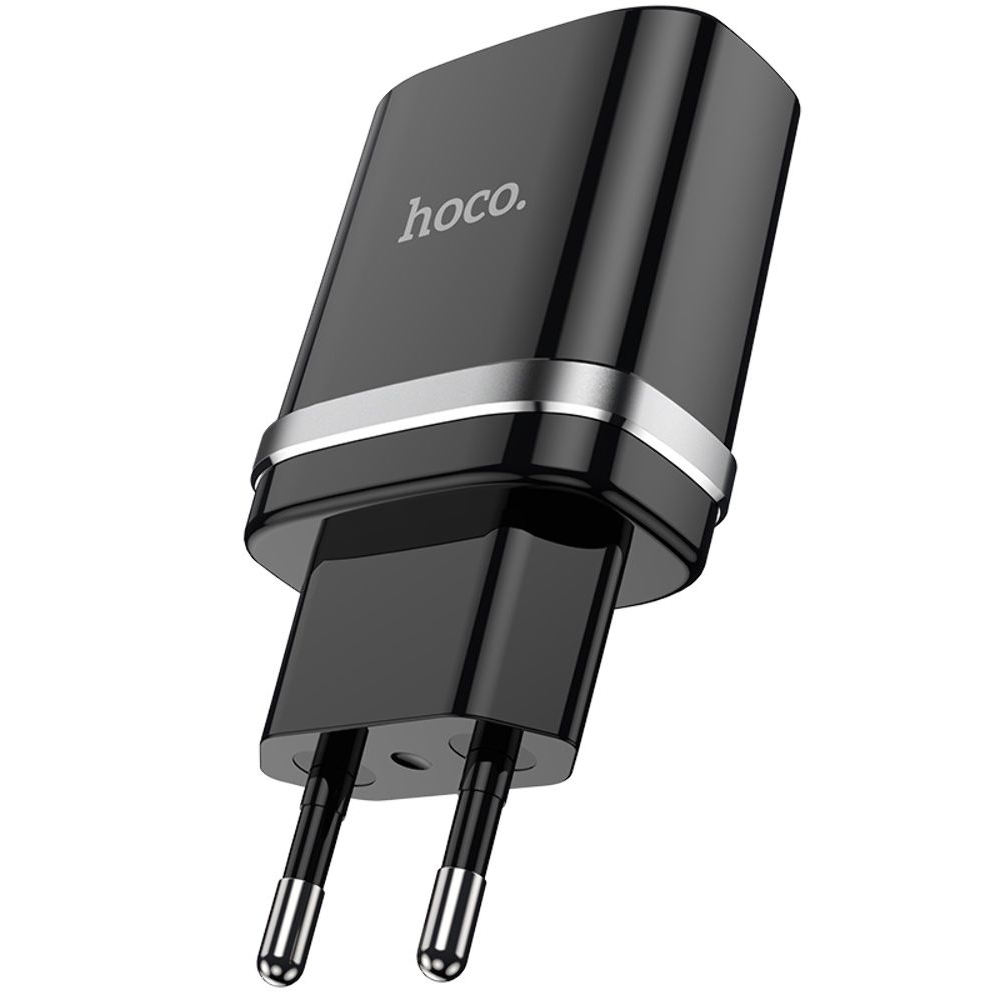 Сетевое зарядное устройство Hoco N1, 1 USB, черное