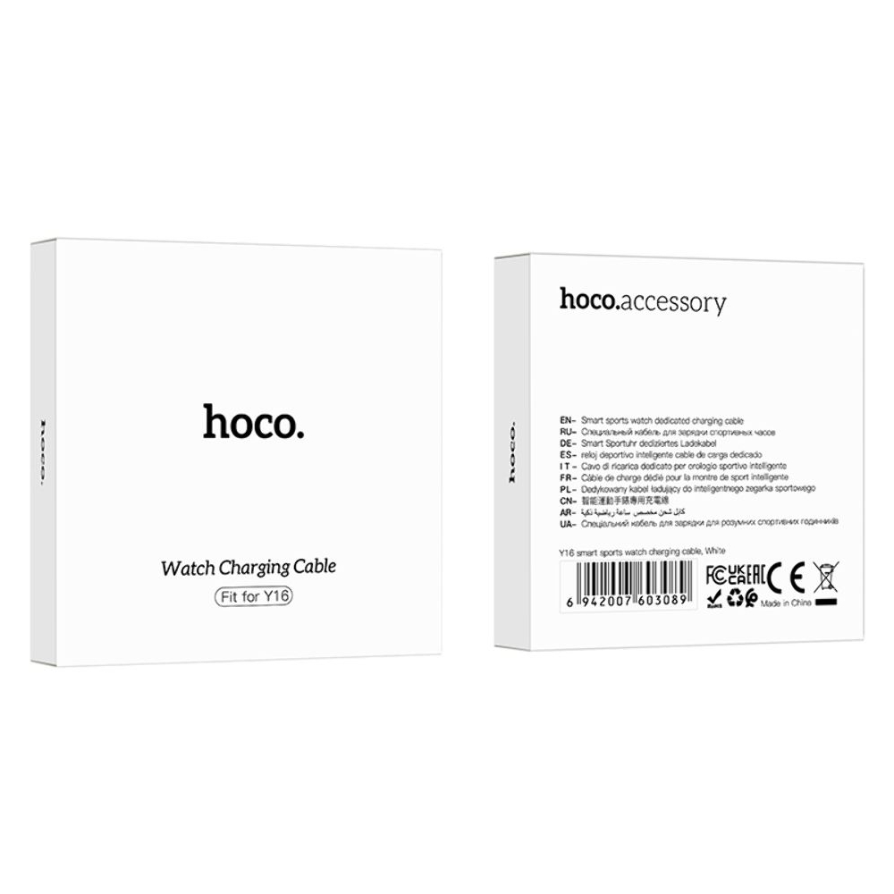 USB-кабель смарт часов Hoco Y16, белый
