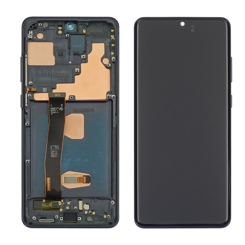 Дисплей Samsung SM-G988 Galaxy S20 Ultra, чорний | з тачскріном | в передній панелі | High Copy, OLED | дисплейный модуль, экран
