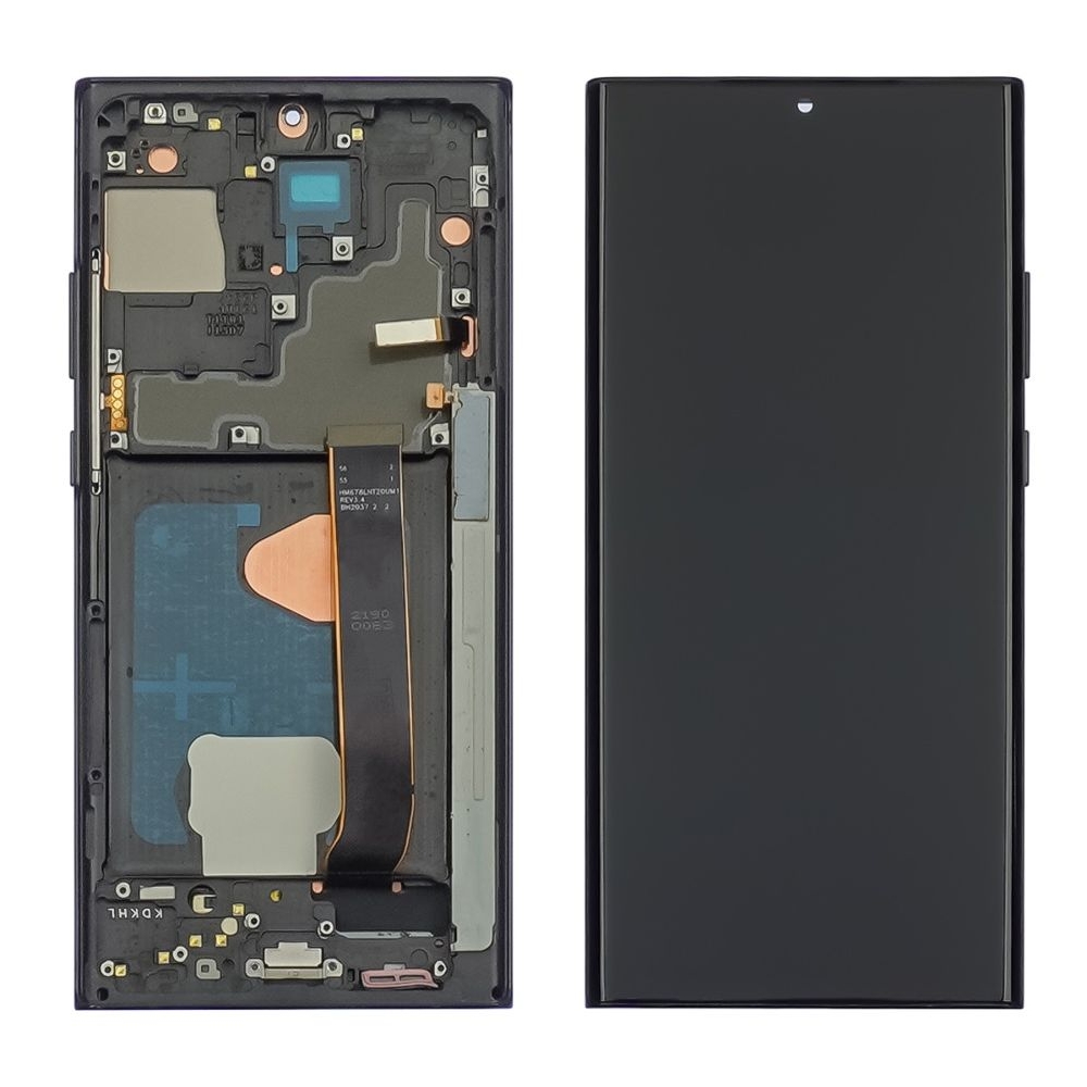 Дисплей Samsung SM-N985 Galaxy Note 20 Ultra, SM-N986 Galaxy Note 20 Ultra 5G, черный | с тачскрином | с передней панелью | High Copy, OLED | дисплейный модуль, экран, монитор